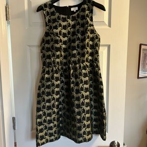Crown&Ivy black and gold zebra dress. Size 10